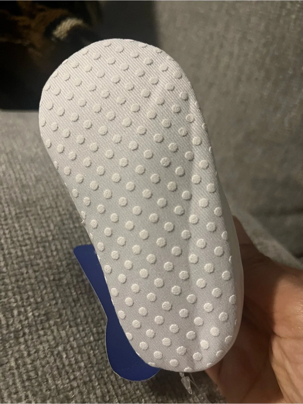 Toddler White High-Top Sneakers with Black Accent - Unbranded